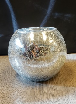 Crackle Glass Bowl