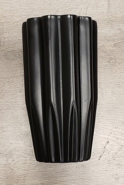 Matte Black Modern Vertical Vase