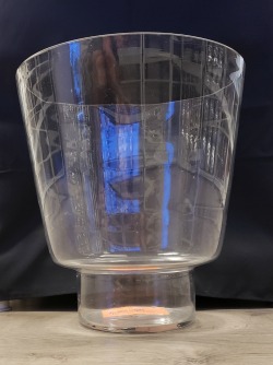 Large Footed Glass Vase